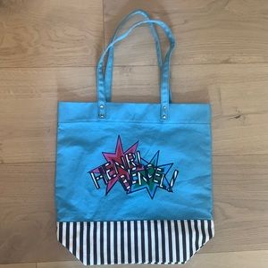 Henri Bendel canvas tote bag
